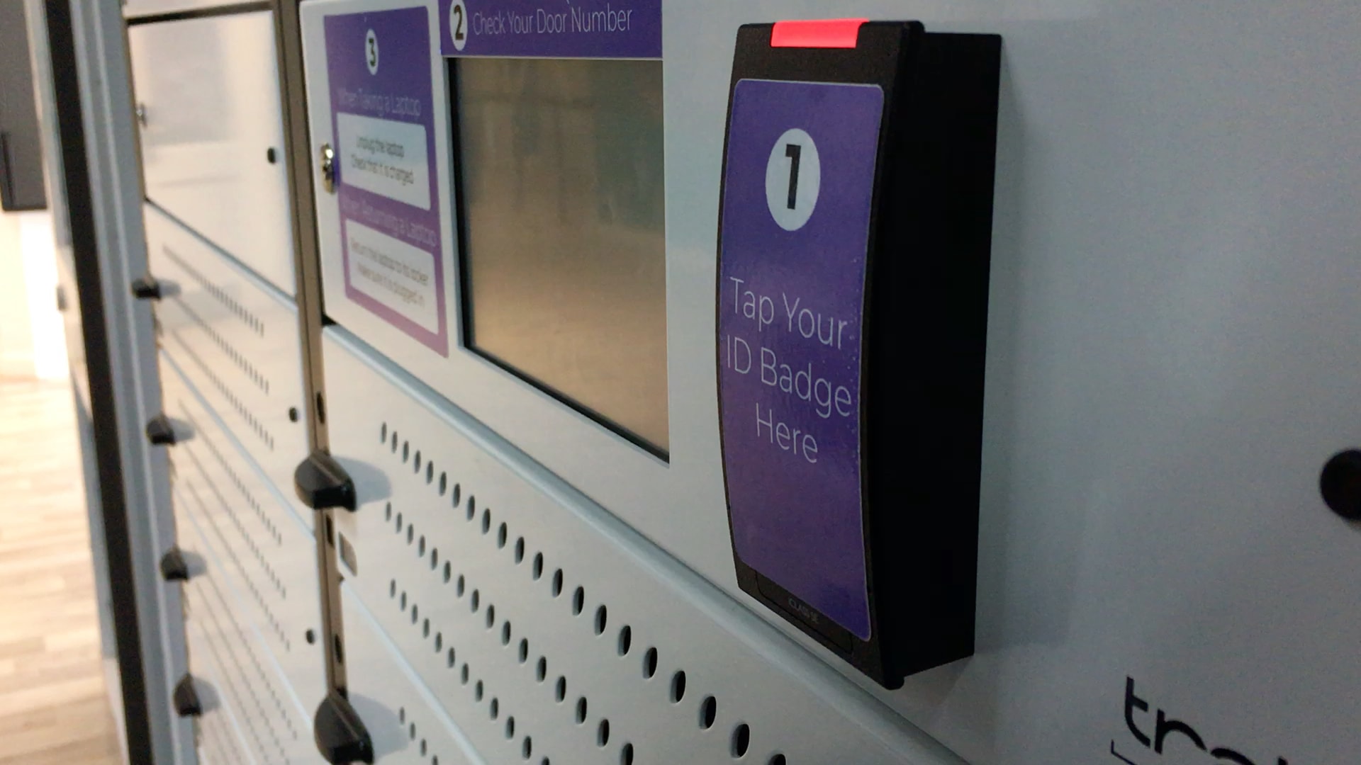 EKC Group Laptop Locker Signage